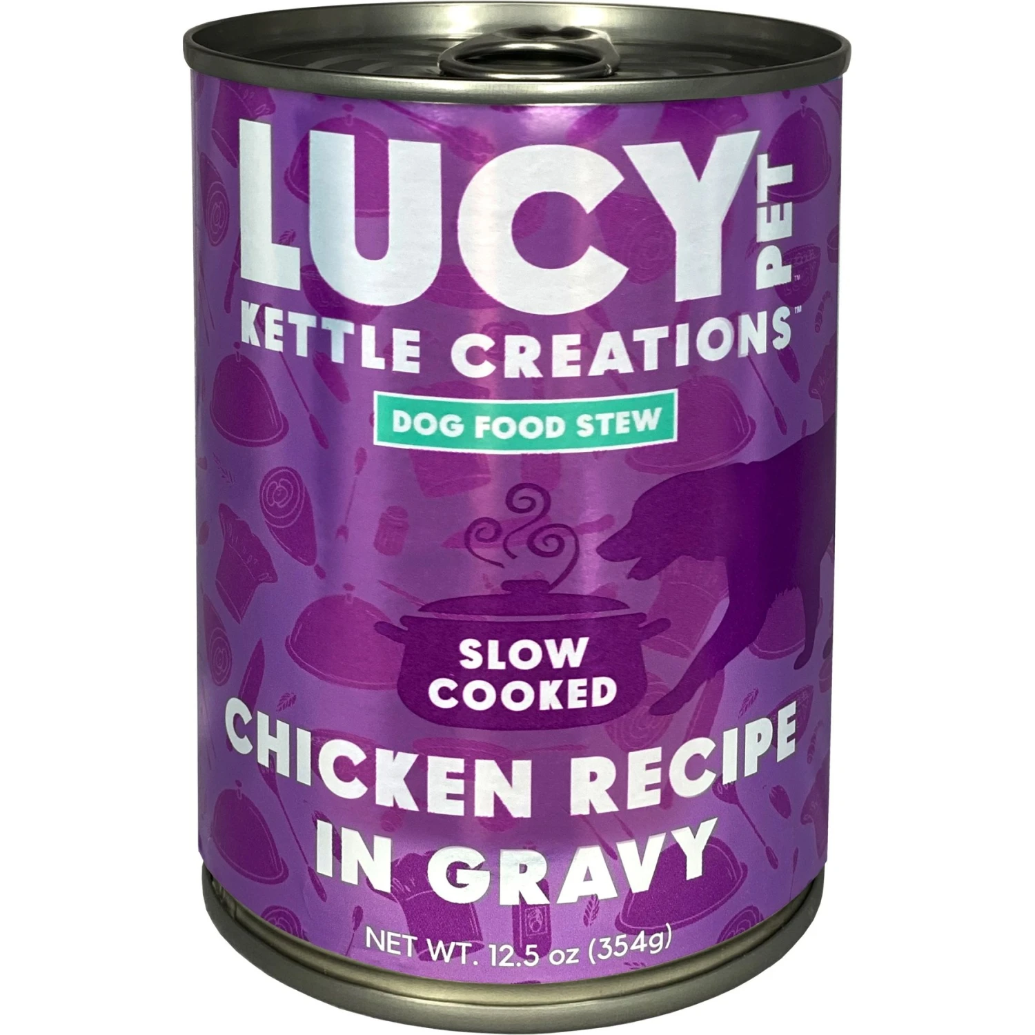 Lucy Pet Products Kettle Creations Chicken Recipe In Gravy Wet Dog Food, 12.5-oz Can, Case Of 12 3 Lucy Pet Products Kettle Creations Chicken Recipe In Gravy Wet Dog Food, 12.5-oz Can, Case Of 12
