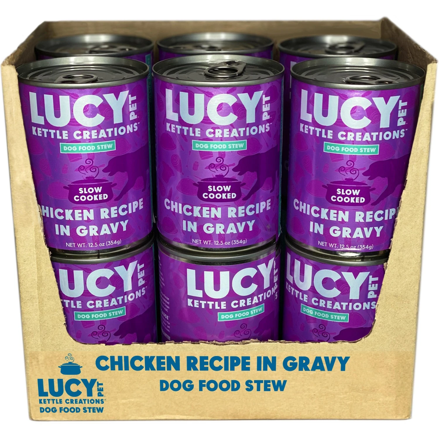 Lucy Pet Products Kettle Creations Chicken Recipe In Gravy Wet Dog Food, 12.5-oz Can, Case Of 12 4 Lucy Pet Products Kettle Creations Chicken Recipe In Gravy Wet Dog Food, 12.5-oz Can, Case Of 12 - Image 2