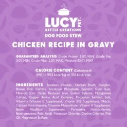 Lucy Pet Products Kettle Creations Chicken Recipe In Gravy Wet Dog Food, 12.5-oz Can, Case Of 12 13 Lucy Pet Products Kettle Creations Chicken Recipe In Gravy Wet Dog Food, 12.5-oz Can, Case Of 12 -Snuggle Paws 263490 PT4. AC SS1800 V1607438980