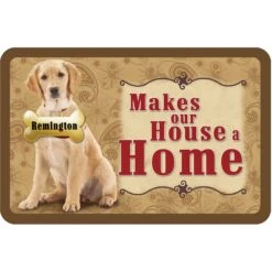 Bungalow Flooring Makes Our House A Home Golden Retriever Personalized Floor Mat