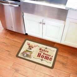 Bungalow Flooring Makes Our House A Home Chihuahua Personalized Floor Mat -Snuggle Paws 263768 PT4. AC SS1800 V1615504924