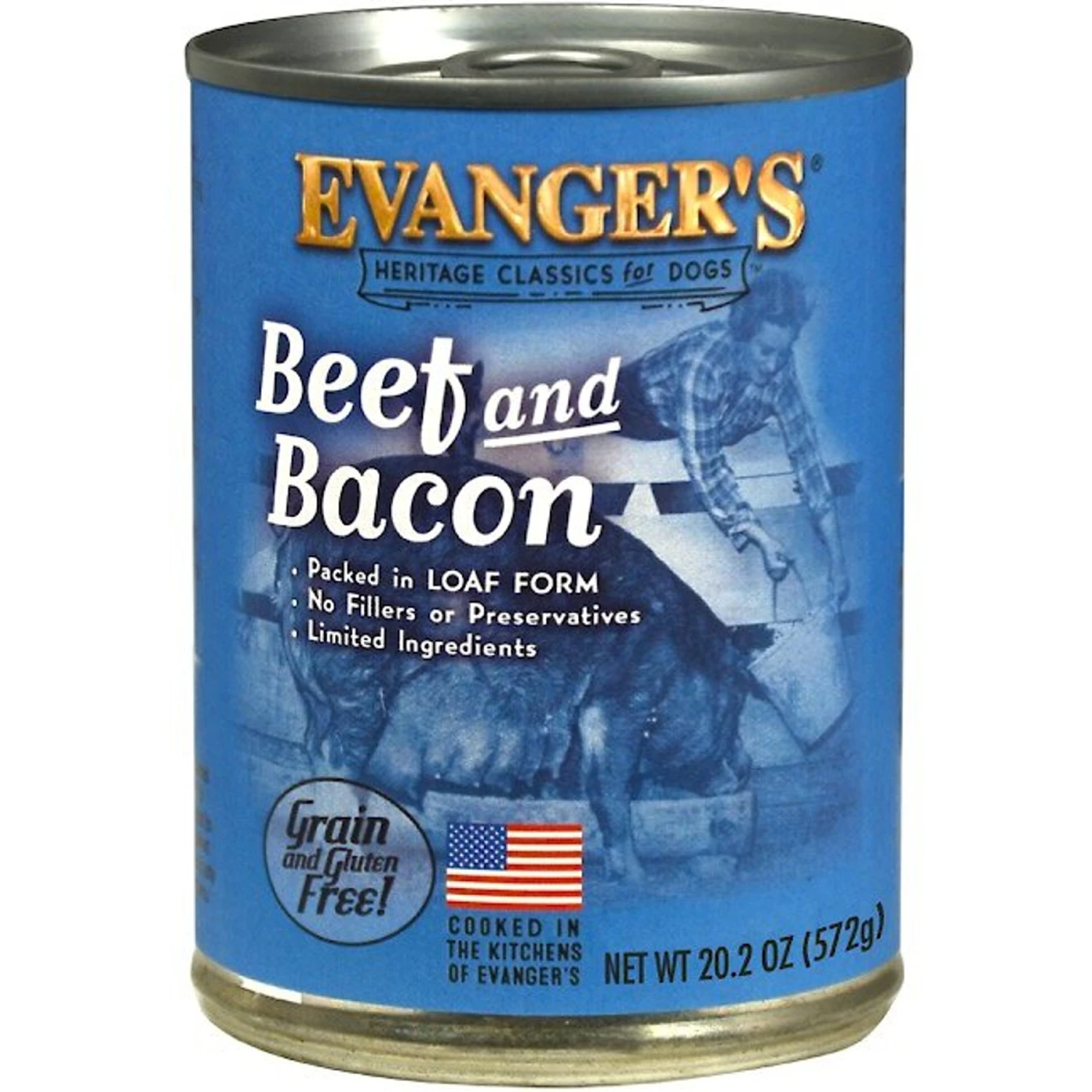 Evanger's Beef & Bacon Grain-Free Wet Dog Food, 20.2-oz Can, Case Of 12 3 Evanger's Beef & Bacon Grain-Free Wet Dog Food, 20.2-oz Can, Case Of 12