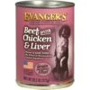 Evanger's Beef, Chicken, & Liver Grain-Free Wet Dog Food, 20.2-oz Can, Case Of 12 1 Evanger's Beef, Chicken, & Liver Grain-Free Wet Dog Food, 20.2-oz Can, Case Of 12 -Snuggle Paws 263962 MAIN. AC SS1800 V1610768764