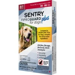 Sentry Fiproguard Plus Squeeze-On Dog Flea & Tick Treatment, 45 - 88lbs