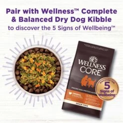 Wellness CORE Bowl Boosters Joint Health Adult Dry Dog Food Topper, 4-oz Bag -Snuggle Paws 264865 PT5. AC SS1800 V1703709136