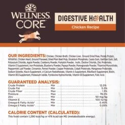 Wellness CORE Digestive Health Chicken Recipe Grain-Free Wet Dog Food 16 Wellness CORE Digestive Health Chicken Recipe Grain-Free Wet Dog Food -Snuggle Paws 264882 PT5. AC SS1800 V1623202346