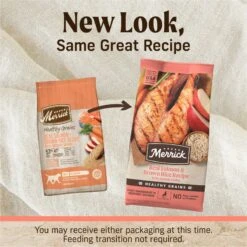 Merrick Healthy Grains Real Salmon & Brown Rice Recipe With Ancient Grains Dry Dog Food -Snuggle Paws 265087 PT1. AC SS1800 V1620846435