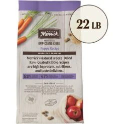 Merrick Healthy Grains Raw-Coated Kibble Puppy Recipe Freeze-Dried Dry Dog Food -Snuggle Paws 265208 PT2. AC SS1800 V1673561190