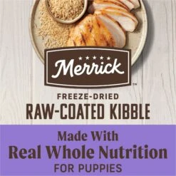 Merrick Healthy Grains Raw-Coated Kibble Puppy Recipe Freeze-Dried Dry Dog Food -Snuggle Paws 265208 PT4. AC SS1800 V1673561196