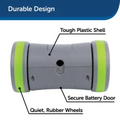 PetSafe Kibble Chase Roaming Treat Dropper Dog Toy -Snuggle Paws 266209 PT2. AC SS1800 V1648614712