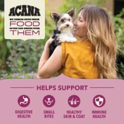ACANA Wholesome Grains Small Breed Recipe Dry Dog Food 15 ACANA Wholesome Grains Small Breed Recipe Dry Dog Food -Snuggle Paws 267894 PT4. AC SS1800 V1696266695