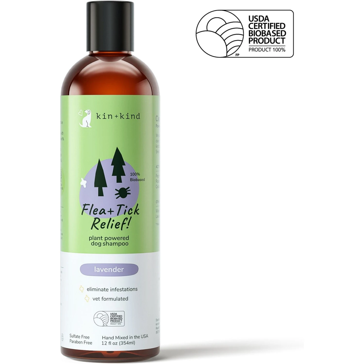 Kin+kind Flea & Tick Dog & Cat Shampoo 3 Kin+kind Flea & Tick Dog & Cat Shampoo