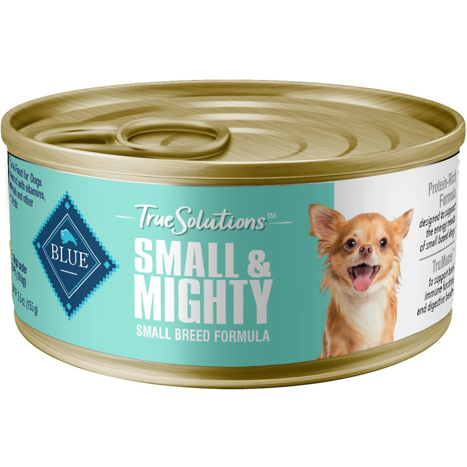 Blue Buffalo True Solutions Small & Mighty Small Breed Formula Adult Wet Dog Food, 5.5-oz Can, Case Of 24 3 Blue Buffalo True Solutions Small & Mighty Small Breed Formula Adult Wet Dog Food, 5.5-oz Can, Case Of 24