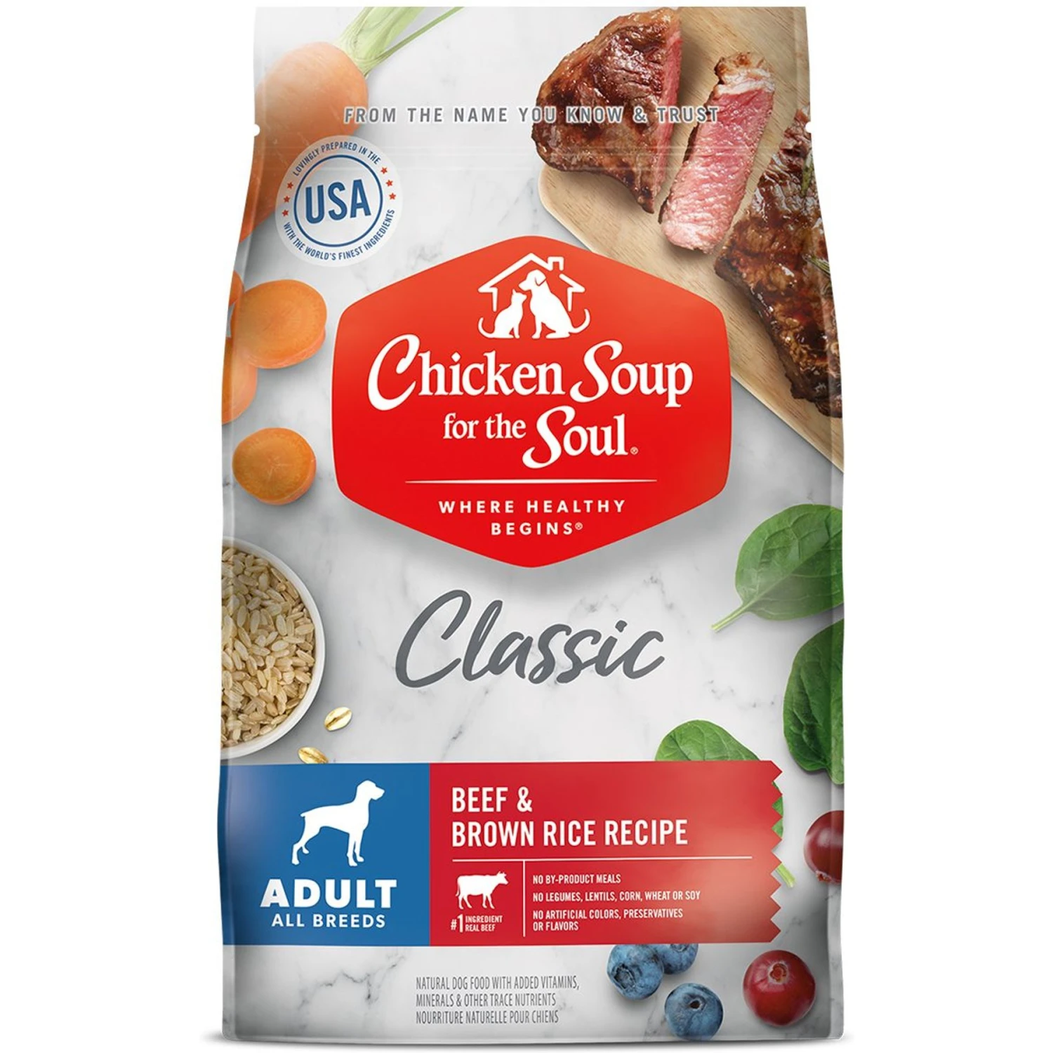 Chicken Soup For The Soul Beef & Brown Rice Recipe Adult Dry Dog Food 3 Chicken Soup For The Soul Beef & Brown Rice Recipe Adult Dry Dog Food