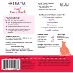 Cafe Nara Beef Broth Grain-Free Dog & Cat Wet Food Topper, 1.1-lb Bottle -Snuggle Paws 277779 PT2. AC SS1800 V1700674699