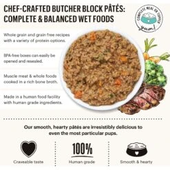 The Honest Kitchen Butcher Block Pate Beef, Lamb & Spring Veggies Wet Dog Food, 10.5-oz Bag, Case Of 6 -Snuggle Paws 282396 PT5. AC SS1800 V1659908970