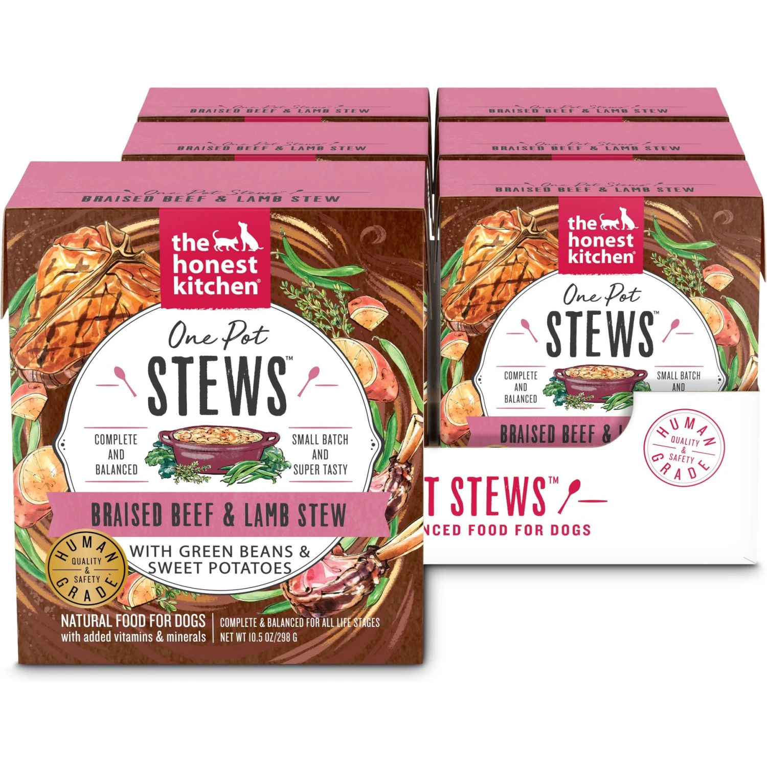 'The Honest Kitchen One Pot Stew Braised Beef & Lamb Stew With Green Beans & Sweet Potatoes Wet Dog Food, 10.5-oz Bag, Case Of 6 3 'The Honest Kitchen One Pot Stew Braised Beef & Lamb Stew With Green Beans & Sweet Potatoes Wet Dog Food, 10.5-oz Bag, Case Of 6