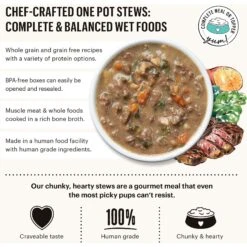 'The Honest Kitchen One Pot Stew Braised Beef & Lamb Stew With Green Beans & Sweet Potatoes Wet Dog Food, 10.5-oz Bag, Case Of 6 16 'The Honest Kitchen One Pot Stew Braised Beef & Lamb Stew With Green Beans & Sweet Potatoes Wet Dog Food, 10.5-oz Bag, Case Of 6 -Snuggle Paws 282400 PT5. AC SS1800 V1659909151