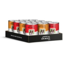 American Journey Poultry & Beef Variety Pack Canned Dog Food, 12.5-oz, Case Of 12