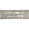 Mud Pie "Every Family Long" Pillow -Snuggle Paws 288129 MAIN. AC SS1800 V1620924826