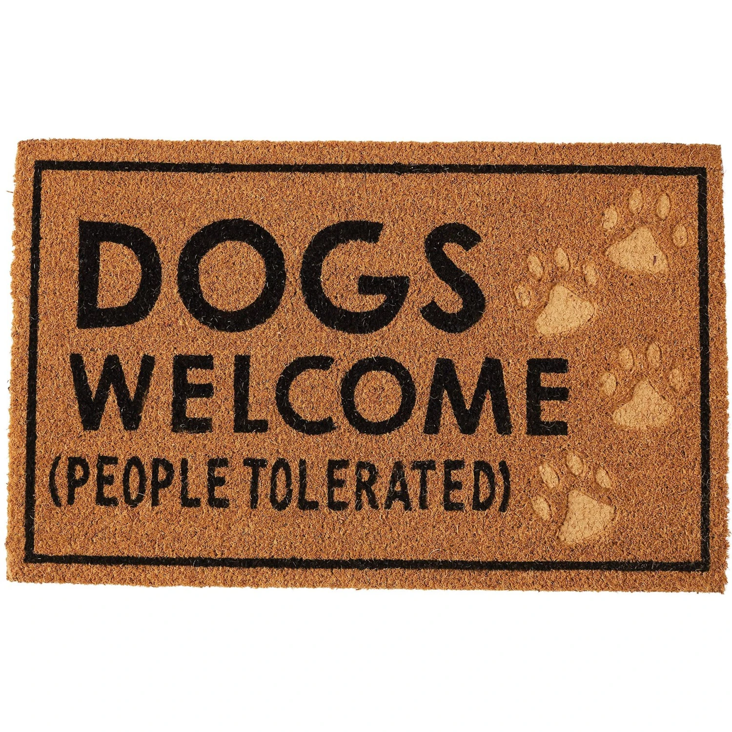 Mud Pie "Dogs Welcome" Paw Print Mat 3 Mud Pie "Dogs Welcome" Paw Print Mat
