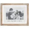Mud Pie "Pressed Glass Family" Picture Frame -Snuggle Paws 288165 MAIN. AC SS1800 V1620922504