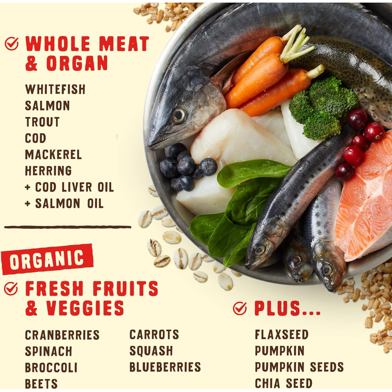 Stella & Chewy's Wild Red Raw Coated Kibble Wholesome Grains Ocean Recipe Dry Dog Food 6 Stella & Chewy's Wild Red Raw Coated Kibble Wholesome Grains Ocean Recipe Dry Dog Food - Image 4