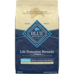 Blue Buffalo Life Protection Formula Senior Chicken & Brown Rice Recipe Dry Dog Food & Blue Buffalo Health Bars Baked With Bacon, Egg & Cheese Dog Treats 10 Blue Buffalo Life Protection Formula Senior Chicken & Brown Rice Recipe Dry Dog Food & Blue Buffalo Health Bars Baked With Bacon, Egg & Cheese Dog Treats -Snuggle Paws 292730 PT1. AC SS1800 V1620014835