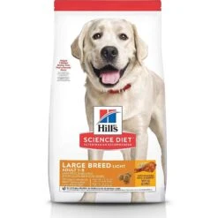 Hill's Science Diet Adult Large Breed Light With Chicken Meal & Barley Dry Dog Food & Hill's Natural Baked Light Biscuits With Real Chicken Dog Treats, Medium -Snuggle Paws 293176 PT1. AC SS1800 V1619995322