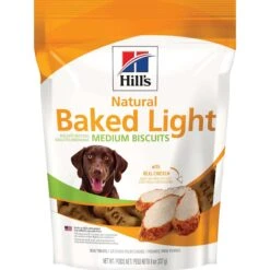 Hill's Science Diet Adult Large Breed Light With Chicken Meal & Barley Dry Dog Food & Hill's Natural Baked Light Biscuits With Real Chicken Dog Treats, Medium -Snuggle Paws 293176 PT4. AC SS1800 V1619989637