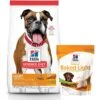 Hill's Science Diet Adult Light With Chicken Meal & Barley Dry Dog Food & Hill's Natural Baked Light Biscuits With Real Chicken Dog Treats, Medium -Snuggle Paws 293182 MAIN. AC SS1800 V1620003440
