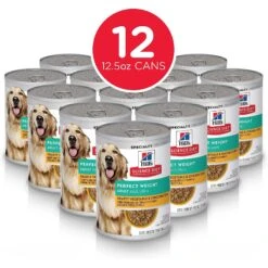 Hill's Science Diet Adult Perfect Weight Small & Mini Chicken Recipe Dry Dog Food & Hill's Science Diet Adult Perfect Weight Hearty Vegetable & Chicken Stew Canned Dog Food -Snuggle Paws 293220 PT6. AC SS1800 V1619984846