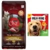 Purina ONE True Instinct Natural High Protein With Real Turkey & Venison Dry Dog Food & Milk-Bone Original Large Biscuit Dog Treats -Snuggle Paws 293560 MAIN. AC SS1800 V1661824491
