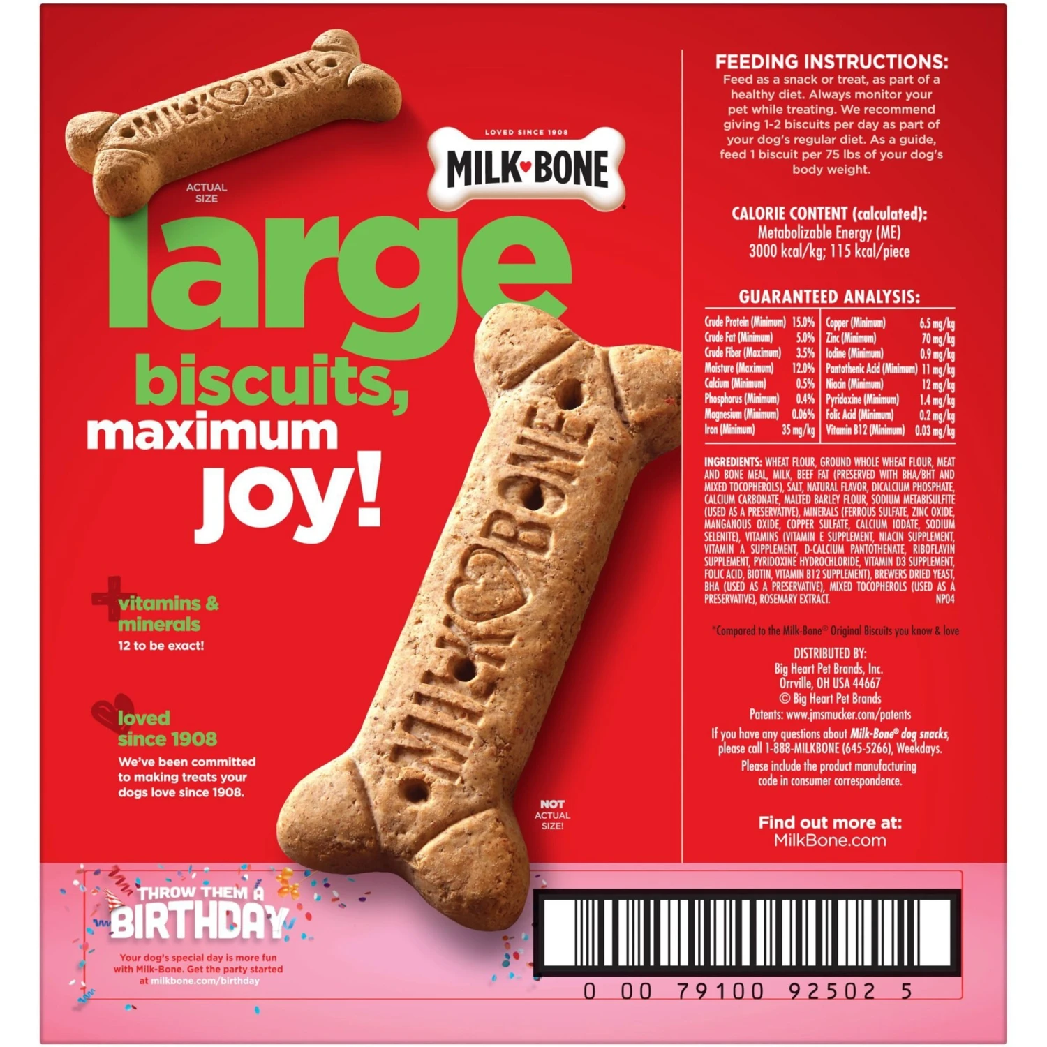 Purina ONE True Instinct Natural High Protein With Real Turkey & Venison Dry Dog Food & Milk-Bone Original Large Biscuit Dog Treats 5 Purina ONE True Instinct Natural High Protein With Real Turkey & Venison Dry Dog Food & Milk-Bone Original Large Biscuit Dog Treats - Image 3