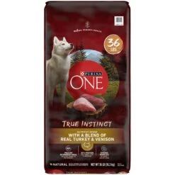 Purina ONE True Instinct Natural High Protein With Real Turkey & Venison Dry Dog Food & Milk-Bone Original Large Biscuit Dog Treats 16 Purina ONE True Instinct Natural High Protein With Real Turkey & Venison Dry Dog Food & Milk-Bone Original Large Biscuit Dog Treats -Snuggle Paws 293560 PT5. AC SS1800 V1661824438