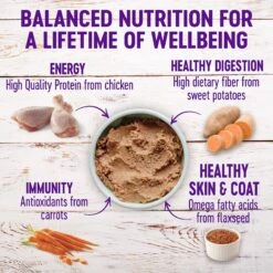 Wellness Complete Health Adult Deboned Chicken & Oatmeal Recipe Dry Dog Food & Wellness Complete Health Chicken & Sweet Potato Formula Natural Canned Dog Food -Snuggle Paws 293992 PT5. AC SS1800 V1621981995