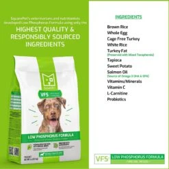 SquarePet VFS Low Phosphorus Formula Dry Dog Food -Snuggle Paws 297037 PT3. AC SS1800 V1620914276