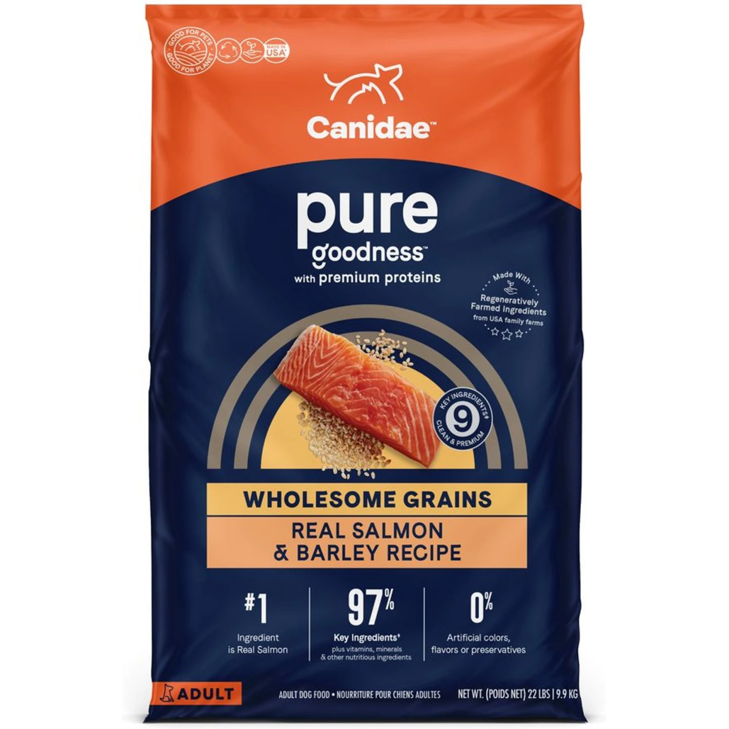 CANIDAE PURE With Wholesome Grains Real Salmon & Barley Recipe Adult Dry Dog Food 3 CANIDAE PURE With Wholesome Grains Real Salmon & Barley Recipe Adult Dry Dog Food