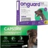 Capstar Flea Oral Treatment For Dogs, Over 25 Lbs & Onguard Plus Flea & Tick Spot Treatment For Dogs, 89-132 Lbs -Snuggle Paws 297658 MAIN. AC SS1800 V1626731782