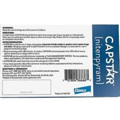 Capstar Flea Oral Treatment For Dogs, 2-25 Lbs & Elanco Dewormer For Tapeworms For Dogs -Snuggle Paws 297860 PT2. AC SS1800 V1640041044