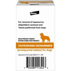 Capstar Flea Oral Treatment For Dogs, 2-25 Lbs & Elanco Dewormer For Tapeworms For Dogs -Snuggle Paws 297860 PT6. AC SS1800 V1640044645