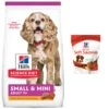 Hill's Science Diet Adult 11+ Small & Mini Chicken Meal, Barley & Brown Rice Recipe Dry Dog Food & Hill's Natural Soft Savories With Peanut Butter & Banana Dog Treats -Snuggle Paws 298082 MAIN. AC SS1800 V1692826260