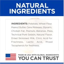Hill's Science Diet Adult 11+ Small & Mini Chicken Meal, Barley & Brown Rice Recipe Dry Dog Food & Hill's Natural Soft Savories With Peanut Butter & Banana Dog Treats 13 Hill's Science Diet Adult 11+ Small & Mini Chicken Meal, Barley & Brown Rice Recipe Dry Dog Food & Hill's Natural Soft Savories With Peanut Butter & Banana Dog Treats -Snuggle Paws 298082 PT2. AC SS1800 V1692826318