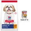 Hill's Science Diet Adult 7+ Small Bites Chicken Meal, Barley & Rice Recipe Dry Dog Food & Hill's Science Diet Adult 7+ Chicken & Barley Entree Canned Dog Food -Snuggle Paws 298084 MAIN. AC SS1800 V1693256185
