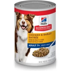 Hill's Science Diet Adult 7+ Small Bites Chicken Meal, Barley & Rice Recipe Dry Dog Food & Hill's Science Diet Adult 7+ Chicken & Barley Entree Canned Dog Food -Snuggle Paws 298084 PT4. AC SS1800 V1693256185