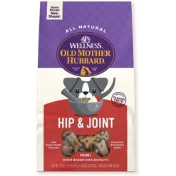 Old Mother Hubbard By Wellness Mother's Solutions Hip & Joint Natural Oven-Baked Biscuits Dog Treats & Wellness CORE Bowl Boosters Joint Health Adult Dry Dog Food Topper, 4-oz Bag -Snuggle Paws 298362 PT5. AC SS1800 V1703195401