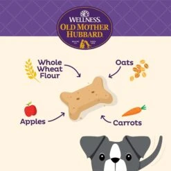 Old Mother Hubbard By Wellness Mother's Solutions Hip & Joint Natural Oven-Baked Biscuits Dog Treats & Wellness CORE Bowl Boosters Joint Health Adult Dry Dog Food Topper, 4-oz Bag -Snuggle Paws 298362 PT7. AC SS1800 V1703195408