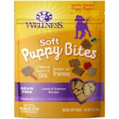 Wellness Complete Health Just For Puppy Canned Dog Food & Wellness Soft Puppy Bites Lamb & Salmon Recipe Grain-Free Natural Dog Treats 16 Wellness Complete Health Just For Puppy Canned Dog Food & Wellness Soft Puppy Bites Lamb & Salmon Recipe Grain-Free Natural Dog Treats -Snuggle Paws 298658 PT5. AC SS1800 V1691425676