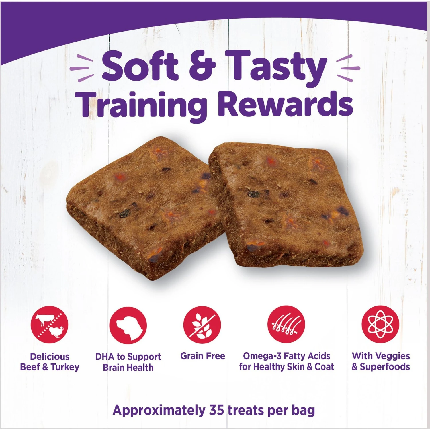 Wellness Complete Health Senior Deboned Chicken & Barley Recipe Dry Dog Food & Wellness Rewarding Life Beef & Turkey Grain-Free Soft & Chewy Natural Dog Treats 8 Wellness Complete Health Senior Deboned Chicken & Barley Recipe Dry Dog Food & Wellness Rewarding Life Beef & Turkey Grain-Free Soft & Chewy Natural Dog Treats - Image 6