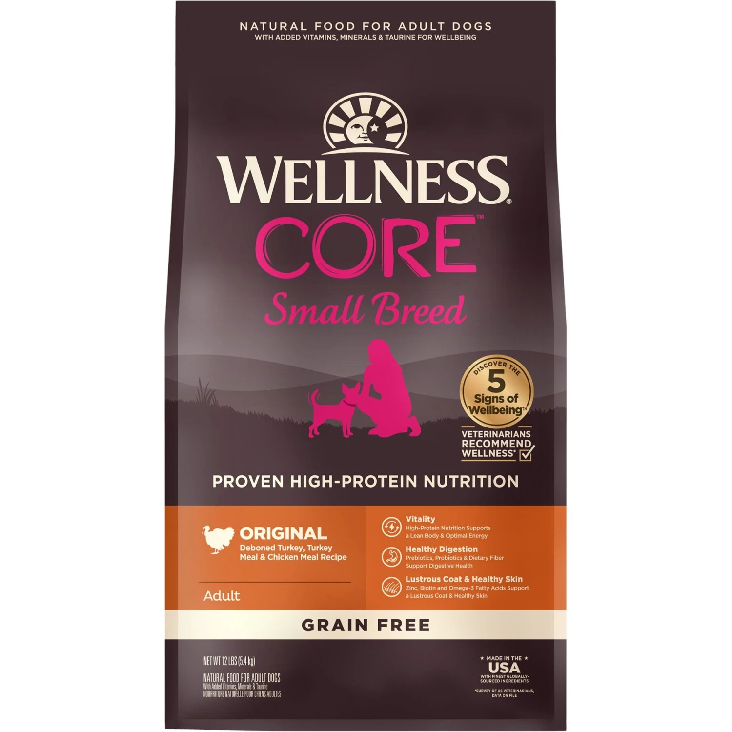 Wellness CORE Grain-Free Small Breed Turkey & Chicken Recipe Dry Dog Food & Wellness CORE Bowl Boosters Bare Turkey Freeze-Dried Dog Food Mixer Or Topper 4 Wellness CORE Grain-Free Small Breed Turkey & Chicken Recipe Dry Dog Food & Wellness CORE Bowl Boosters Bare Turkey Freeze-Dried Dog Food Mixer Or Topper - Image 2